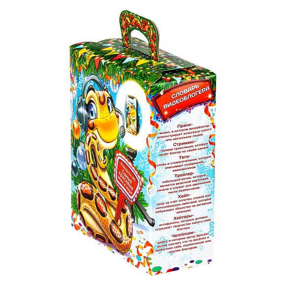 Сладкий новогодний подарок Змейка-Блогер