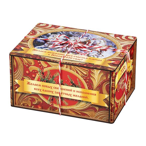Сладкий новогодний подарок Золотые Узоры (малая)