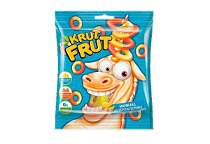Жевательный мармелад KRUT FRUT Колечки со вкус.персика 70г 