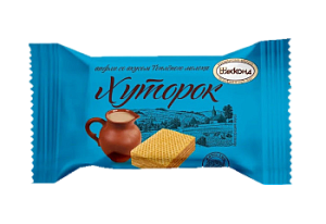 Конфеты Хуторок со вкусом Топленого молока вафли